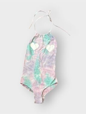Lola Lora MYVL Heart Pastel Tiedye Halter Bodysuit - Festival